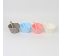 Divchi Dessert Bowl Cereal Bowls With Spoons Set For Camping Lightweight Serving Bowls Salad Bowls Dinner Bowl Dessert Cups