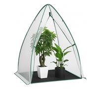 DIVCHI Dome Greenhouse for Plants Year-Round Small Grow House Weatherproof Garden Dome For Tomatos Vegetables & Plants Mini Greenhouse For Plant Protection Reinforced Cover Zipper (White)