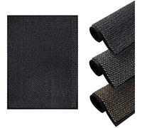 DIVCHI Door Mat Dirt Trapper for Indoor & Outdoor, Washable Barrier Mat, Heavy Duty Non-Slippery Entrance Rug, Shoes Scraper, Super Absorbent Front Door Mat Carpet (Charcoal, 60x90cm)