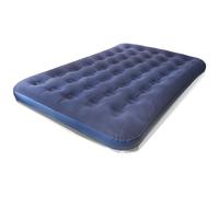 DIVCHI Double Air Bed | Inflatable Outdoor, Indoor Airbed, Quick Inflation, Flocked Double Size Air Mattress, Blue