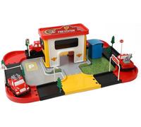 Divchi Fire Station Playsets Drivers Car Playset Includes Fire Toy Car, Vehicle For Kids, 3+ Years