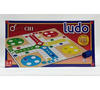 DIVCHI Flat Pages Ludo Board Game | Foldable Game Board with Dice & Pegs | Family Board Game with Storage Box | Fun Indoor Game for Kids & Adults