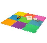 DIVCHI Foam Play Mat - 29x29cm Multi Colour Floor Mats 9 Pack - Comfortable Cushiony Foam Floor Puzzle Mat for Kids & Toddlers