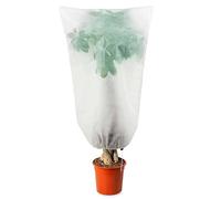 DIVCHI Garden Fleece Plant Frost Protection: 80GSM 60 x 80cm Horticultural Fleece with Drawstring Winter Plant Cover For Olive Tree Potted Palms Shrub Easy to Use Wind Protection
