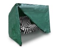 DIVCHI Garden Swing Covers Waterproof Heavy Duty Outdoor Swinging Chair Cover Windproof Anti-UV Patio Garden Hammock Cover With Zips (Green)