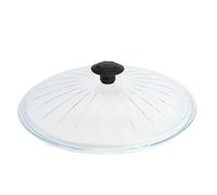 DIVCHI Glass Pan Lid For Saucepan Pots, Multi-use Stockpots Lid With Strong Handle, Design To Fit Casseroles Pan, Compatible Lids Cover For Sauté Pans, Pots, And Saucepans (24cm)