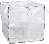 DIVCHI Heavy Duty FIBC Bulk Builders Bags - 1 Tonne Industrial-Grade Woven Rubble & Storage Sacks with Handles | No Logo | Durable Jumbo Sack for Construction, Garden & DIY Use (Pack of 1 (No Logo))
