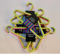 Divchi Kids Clothes Hanger Set - 40 Pack Multicolour Plastic Non-Slip Hangers For Baby Children Wardrobes