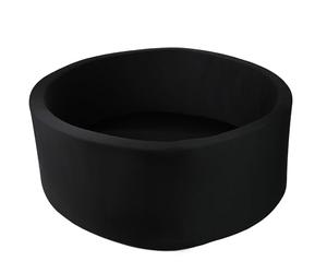 DIVCHI Kids Foam Ball Pit, 90 x 30 cm Kiddie Balls Pool Soft Baby Playpen Indoor Outdoor, Memory Foam Ball Pit For Children Toddler Boys Girls (Black)