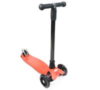 DIVCHI Kids Scooter 3 Wheel Scooter With Light-up Wheels Adjustable Handlebar & Tilt To Turn Steering Push Scooters For 3+ Years Old Boys & Girls, Red