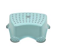 DIVCHI Kids Step Stool for Toilet Training Plastic Anti-Slip Bathroom Foot Stool with Rubber Feet & Dots for Toddlers Potty Training & Kitchen Sink (Light Blue)