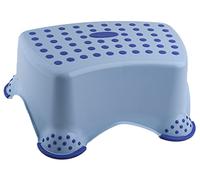 DIVCHI Kids Step Stool for Toilet Training Plastic Anti-Slip Bathroom Foot Stool with Rubber Feet & Dots for Toddlers Potty Training & Kitchen Sink (Blue)