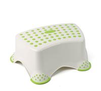 DIVCHI Kids Step Stool for Toilet Training Plastic Anti-Slip Bathroom Foot Stool with Rubber Feet & Dots for Toddlers Potty Training & Kitchen Sink (Green)