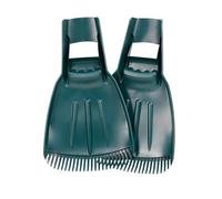 DIVCHI Leaf Scoops for Yard and Garden - Set of 2 Leaf grabber, Large leaf collector for Lawn Grass, Debris & Leaf Removal - Oversized Plastic Claw Design, Durable & Lightweight with Comfort Grip