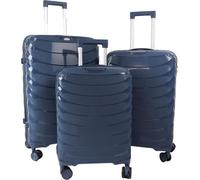 Divchi Luggage Sets 3 Piece Hard Shell Expandable Suitcases Lightweight Travel Suitcase With Spinner Wheels Tsa Lock Dark Blue