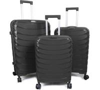 Divchi Luggage Sets 3 Piece Hard Shell Expandable Suitcases Lightweight Travel Suitcase With Spinner Wheels Tsa Lock Black