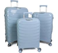 Divchi Luggage Sets 3 Piece Hard Shell Expandable Suitcases Lightweight Travel Suitcase With Spinner Wheels Tsa Lock Light Blue
