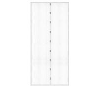 DIVCHI Magnetic Fly Screen Door Curtain - Automatic Closing Door Fly Screen Mesh Net for Insects, Mosquitoes & Bugs - Magnetic Door Curtain for Homes, Pets & Fresh Air (100x210cm) White