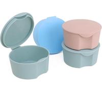 Divchi Mini Food Storage Containers Set Of 4 Small Airtight Containers With Lids For Snacks Fruits Salad Baby Food & Travel