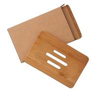 DIVCHI Natural Wooden Bamboo Soap Dish Storage Holder Handmade Soap Holder for Bathroom Shower, Soap Dish,Sponges