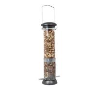 DIVCHI Peanut Feeder For Birds Hanging Bird Feeders Easy To Clean Durable Birdfeeder With Mesh For Feeding Suet Nibbles And Sprinkles (Large)
