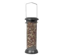 DIVCHI Peanut Feeder For Birds Hanging Bird Feeders Easy To Clean Durable Birdfeeder With Mesh For Feeding Suet Nibbles And Sprinkles (Medium)