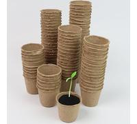 DIVCHI Plant Pots 96 Pcs 6 Cm Paper Cups Biodegradable Seed Pots Round Seedling Pots For Growing Vegetables, Fruit, Herb, Flower