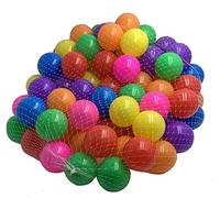 DIVCHI Playballs, Soft Pit Balls for Kids, Small Colourful Plastic Balls, durable, Smooth Surface and No Sharp Edges, Toxic Free, Multi Pack Baby Approved Playball Set