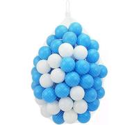 Divchi Playballs, Soft Pit Balls For Kids, Small Colourful Plastic Balls, Smooth Surface And No Sharp Edges Blue/white 300 Pcs