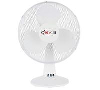 DIVCHI Portable Desk Fan, 12 Inch, 3 Speed, Quiet Operation, Oscillating, Desktop/Bedside Fan White