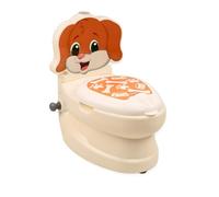 DIVCHI Potty Training Toilet with Life-Like Flush Button & Sound & Toilet Paper Holder | Easy to Clean | Splash Guard | Anti-Slip Base | Encourage Potty Training Practice (Dog)