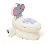 DIVCHI Potty Training Toilet With Life-like Flush Button & Sound & Toilet Paper Holder | Easy To Clean | Splash Guard | Anti-slip Base | Encourage Potty Training Practice (Elephant)