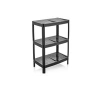 DIVCHI Shoe Rack 3 Tier Shoe Slots Boots Rack Space Saving Shoe Storage Organiser Narrow Freestanding Shoes Racks Footwear Organizer (Black)