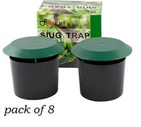 Divchi Slug & Snail Traps Simple To Use No Pellets Safe Around Children And Pets (Pack Of 8)