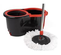 DIVCHI Spin Mop And Bucket Set Floor Cleaning Mopping Bucket With Water Outlet Plug Convenient Wheels & Extendable Handle And 360° Rotation Mop Head