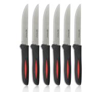 DIVCHI Steak Knives Set Of 6 Serrated Steak Knife Dishwasher Safe Kitchen Knife Sets Sharp Dinner Knives With Ergonomic Handle Cutlery Knives For Home/Restaurant