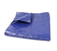 DIVCHI Tarpaulin 4m x 4 m / 13ft x 13ft Waterproof Heavy Duty Multipurpose 70 GSM Tarp Sheet Cover With Reinforced Grommets Groundsheet Tarp Sheet For Camping Garden (Blue)