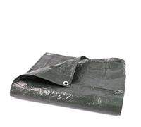 DIVCHI Tarpaulin 4m x 4 m / 13ft x 13ft Waterproof Heavy Duty Multipurpose 70 GSM Tarp Sheet Cover With Reinforced Grommets Groundsheet Tarp Sheet For Camping Garden (Green)