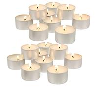DIVCHI Tea Light Candles - White Unscented Wax 12g - 4 Hours Burn Time Ideal for Wedding Birthday Party Home Decoration Wax Burners (100 Pack)