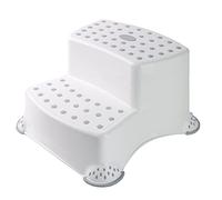 DIVCHI Toddler Toilet Step Stool Kids Plastic Anti Slip 2-UP Step Stool Stepup Stools For Potty Training Bathroom & Kitchen (White)