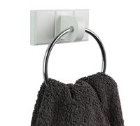 DIVCHI Towel Holder Black Chrome Plated Towel Rail Bath Towel Ring Wall Mounted For Kitchen Bathrooms Hand Towel Ring Accessories