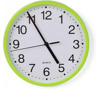 Divchi Wall Clock Silent & Non-Ticking Modern Battery Operated Digital Quiet Sweep Office Home School Kitchen Decor Clocks Green