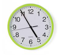 DIVCHI Wall Clock Silent & Non-ticking Modern Battery Operated Digital Quiet Sweep Office Home School Kitchen Decor Clocks (Green)