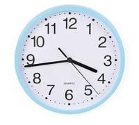DIVCHI Wall Clock Silent & Non-ticking Modern Battery Operated Digital Quiet Sweep Office Home School Kitchen Decor Clocks (Blue)