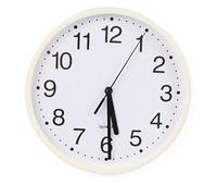 DIVCHI Wall Clock Silent & Non-ticking Modern Battery Operated Digital Quiet Sweep Office Home School Kitchen Decor Clocks (White)