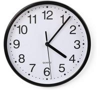 Divchi Wall Clock Silent & Non-Ticking Modern Battery Operated Digital Quiet Sweep Office Home School Kitchen Decor Clocks Black