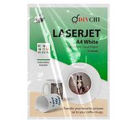 DIVCHI Water Slide Decal Paper A4 Size Decals Sheet Waterslide Transfer Papers (20 Sheets) (White (LaserJet Paper))