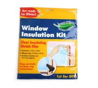 DIVCHI Window Insulation Kit Clear Transparent Insulating Shrink Film With Adhesive Tape