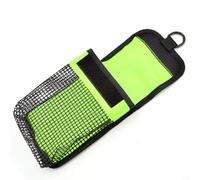 Dive Bag for Scuba Divers with Mesh Storage Area for Safety Marker Buoy and Finger Reel, Designed for Weight Belt or Harness Mounting (Fluorescent Green)