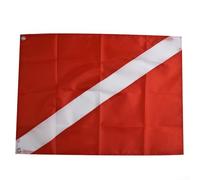 Dive Boat Flag Scuba Diving Marker Lightweight Polyester Fabric Suitable for Diving Safety and Seawater Resistant (35 * 50CM)